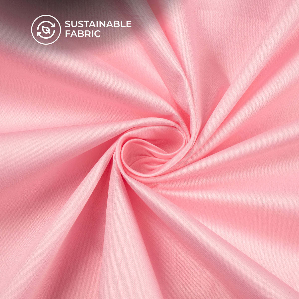 Flamingo Pink Plain Glazed Cotton Fabric