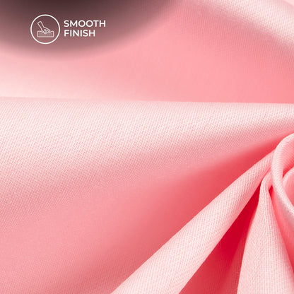 Flamingo Pink Plain Glazed Cotton Fabric