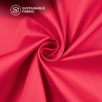 Cerise Pink Plain Glazed Cotton Fabric
