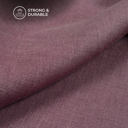 Plain Onion Purple 60 LEA Pure Linen Fabric (Width 58 Inches)