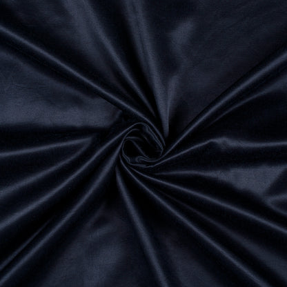 Navy Blue Plain Pure Mashru Silk Fabric