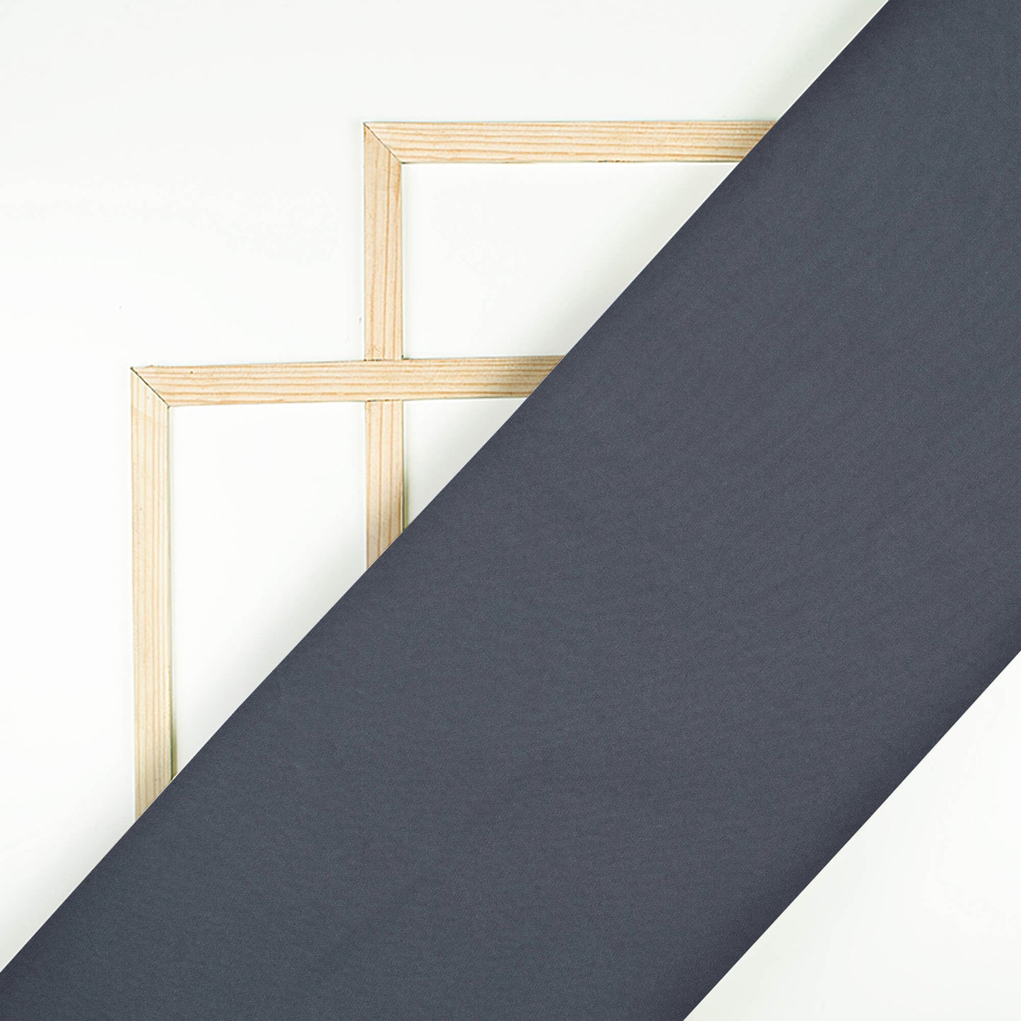 Slate Gray Plain Butter Crepe Fabric