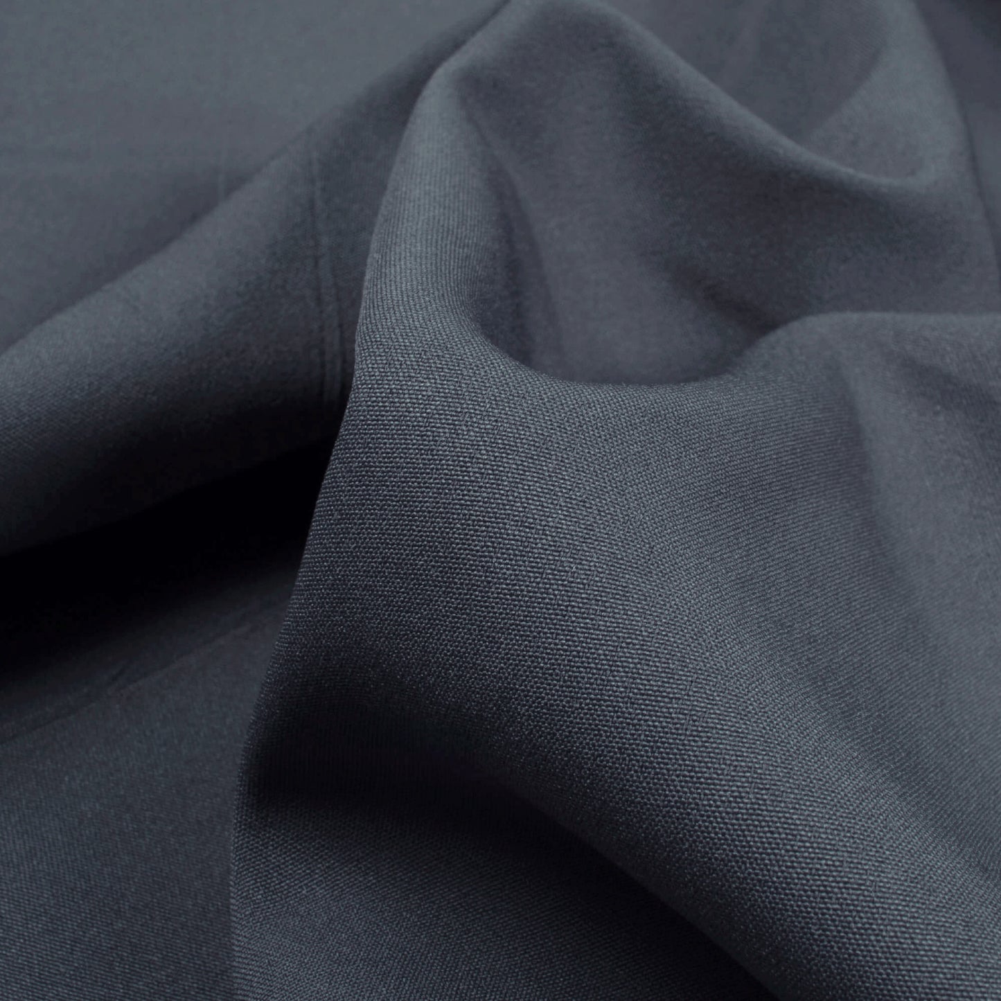 Slate Gray Plain Butter Crepe Fabric