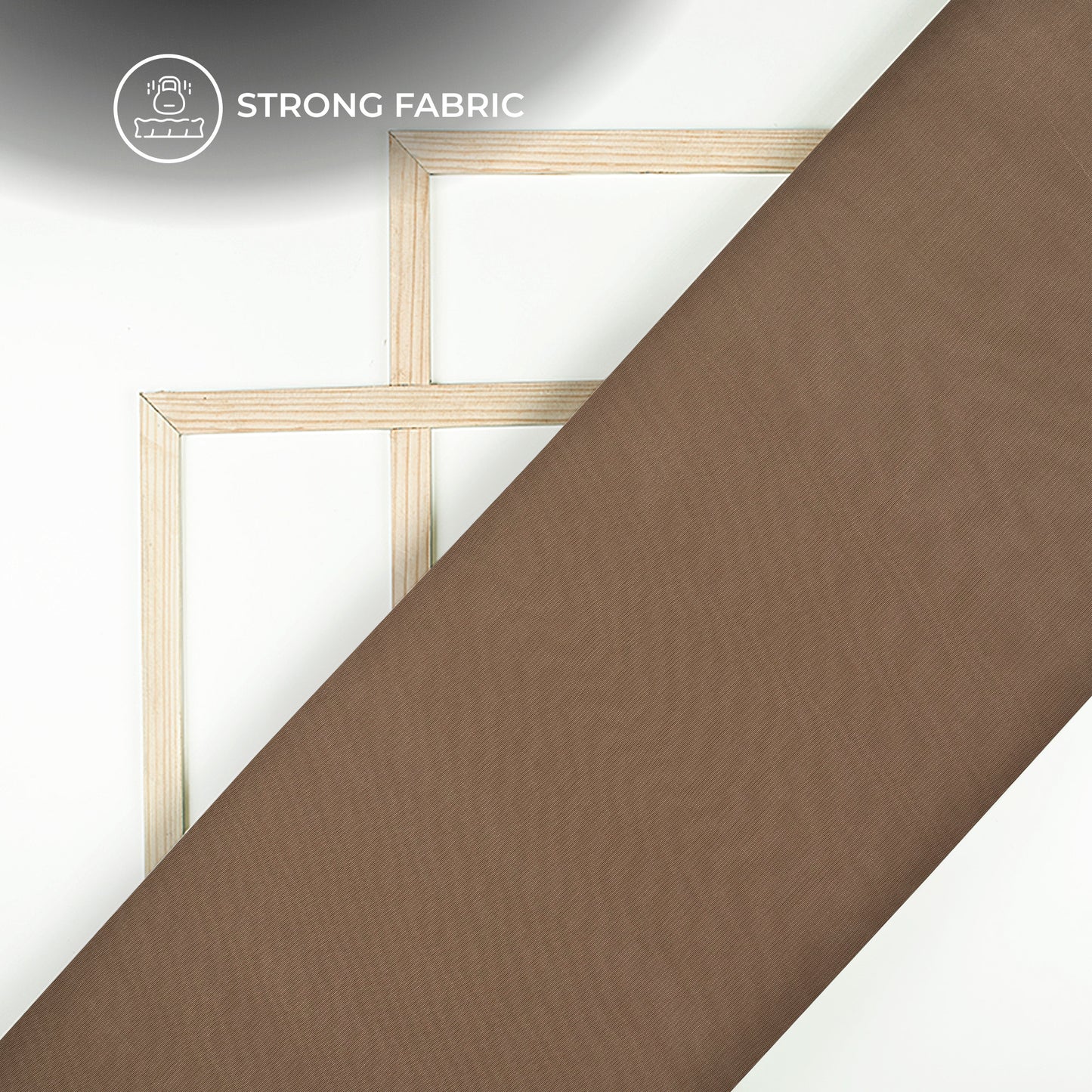 Tortilla Brown Plain Pure Natural Crepe Fabric