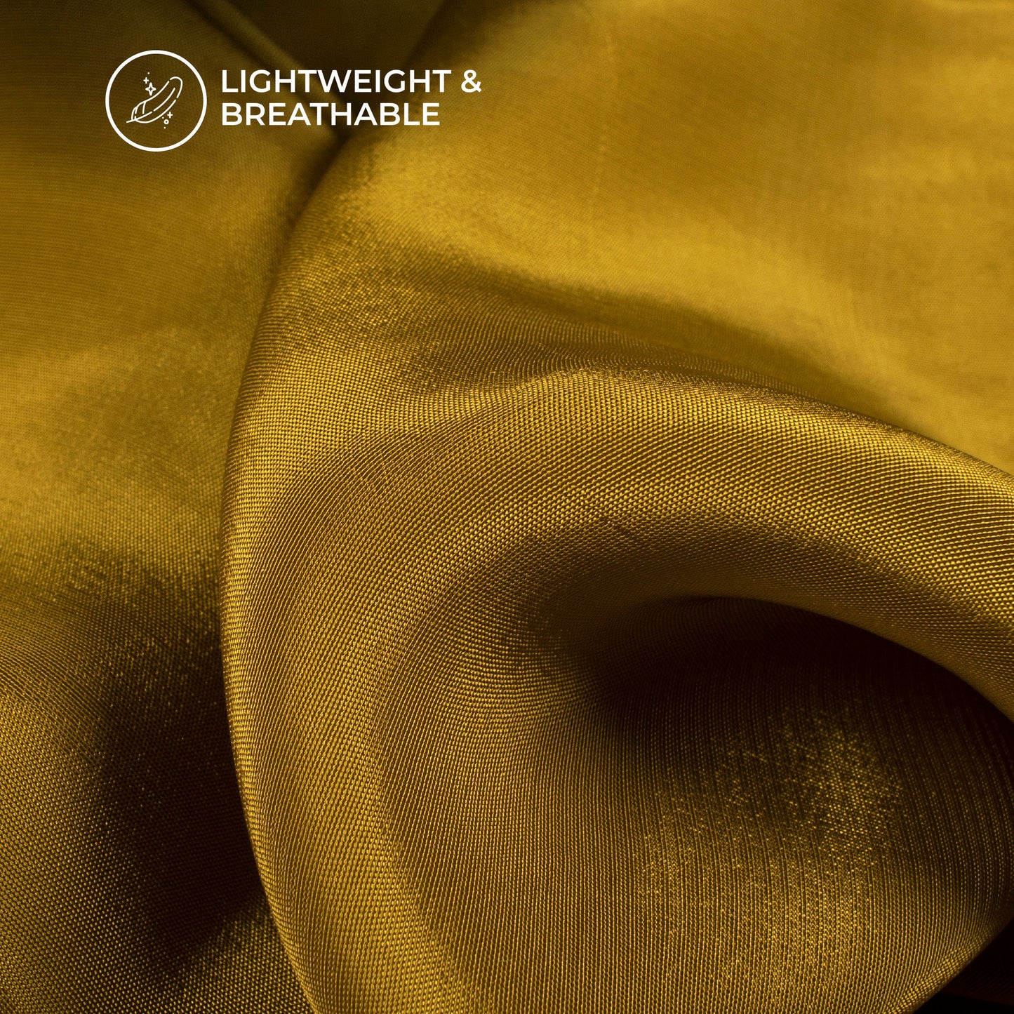 Peanut Brown Plain Pure Natural Crepe Fabric