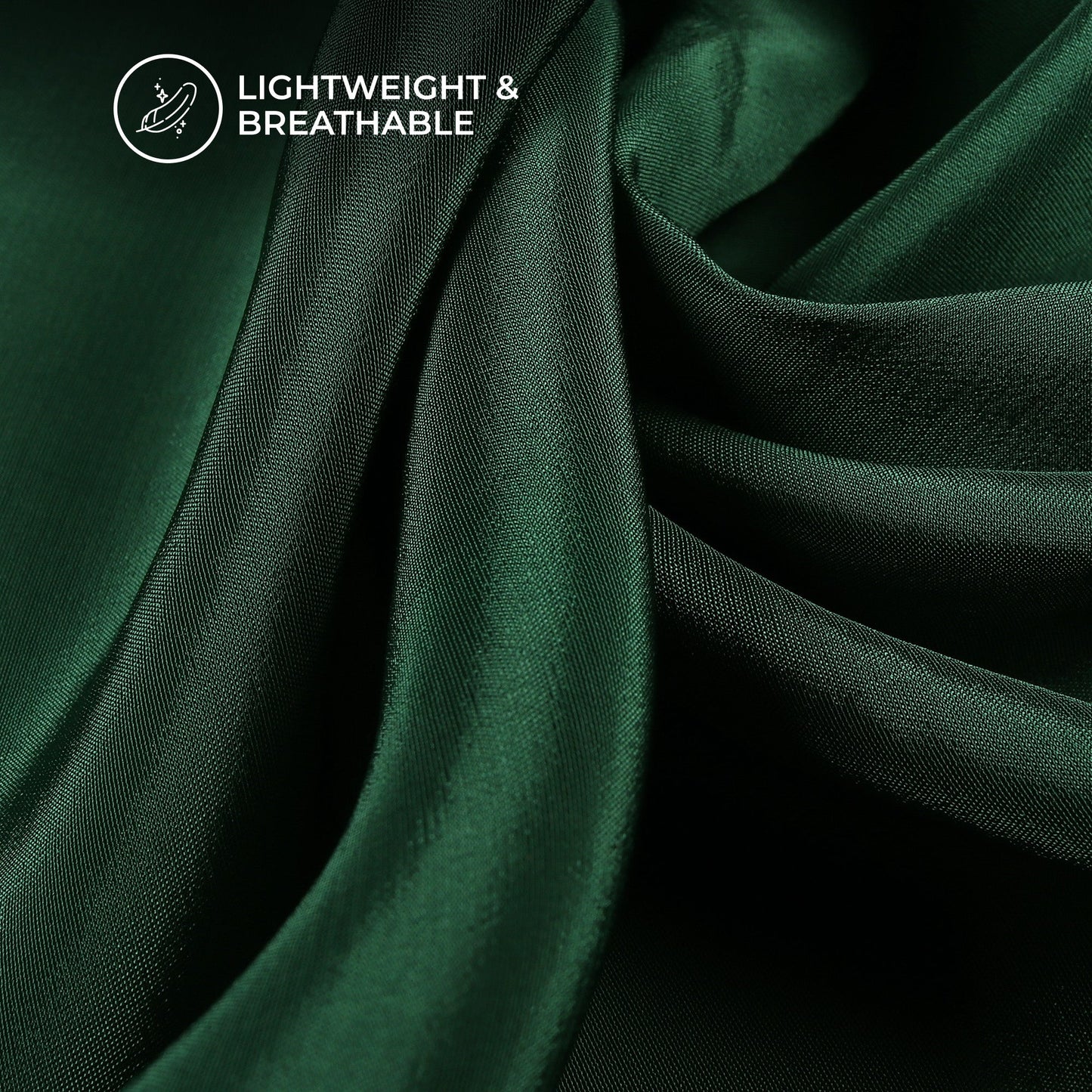 Castleton Green Plain Pure Natural Crepe Fabric