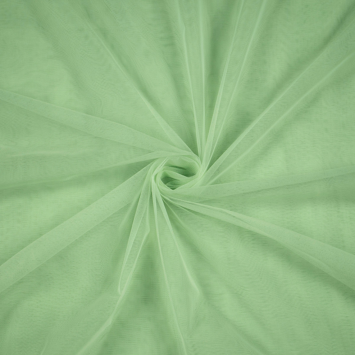 Pistachio Green Plain Premium Quality Butterfly Net Fabric