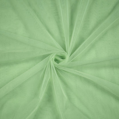 Pistachio Green Plain Premium Quality Butterfly Net Fabric