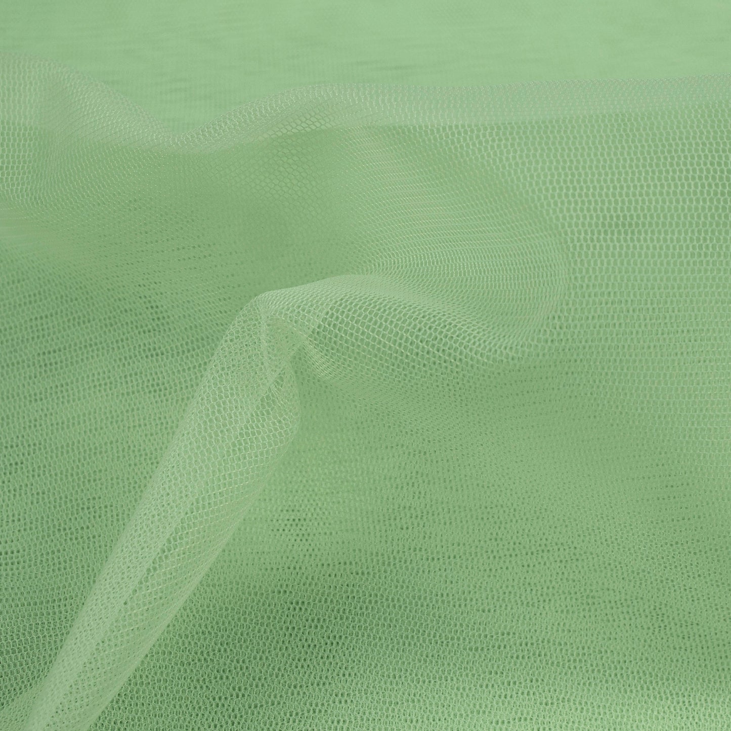 Pistachio Green Plain Premium Quality Butterfly Net Fabric