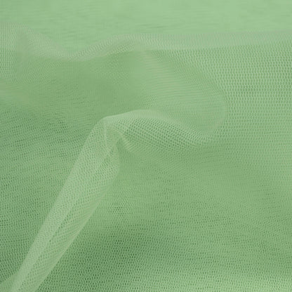 Pistachio Green Plain Premium Quality Butterfly Net Fabric