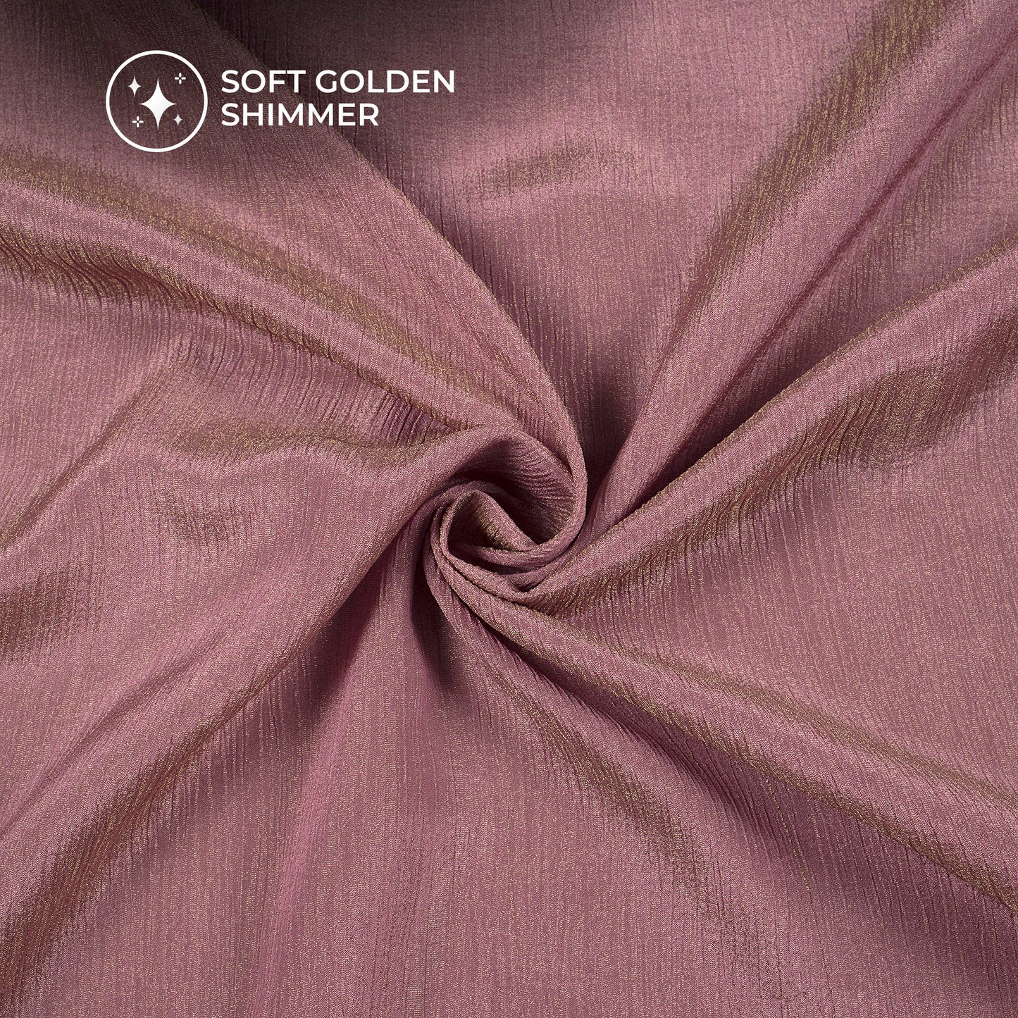 Plain Orchid Purple Crushed Pure Organza Shimmer Tissue Fabric