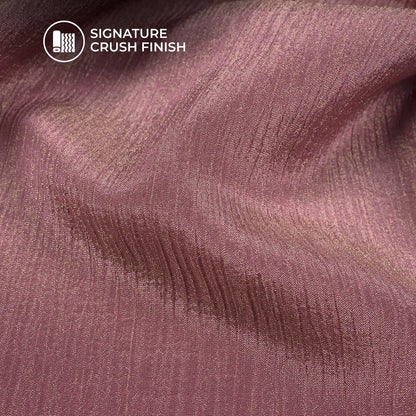 Plain Orchid Purple Crushed Pure Organza Shimmer Tissue Fabric