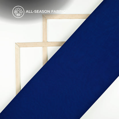 Royal Blue Plain Pure Organza Fabric