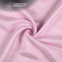 Lilac Purple Plain Pure Organza Fabric