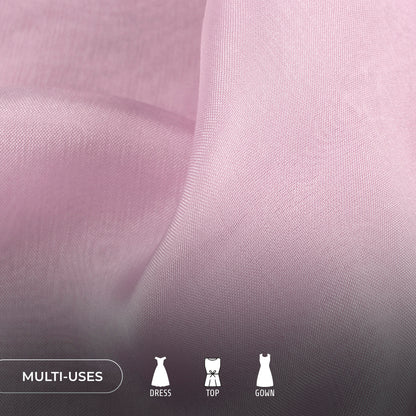 Lilac Purple Plain Pure Organza Fabric