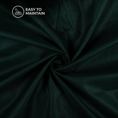 Castleton Green Plain Blend Cotton Slub Fabric