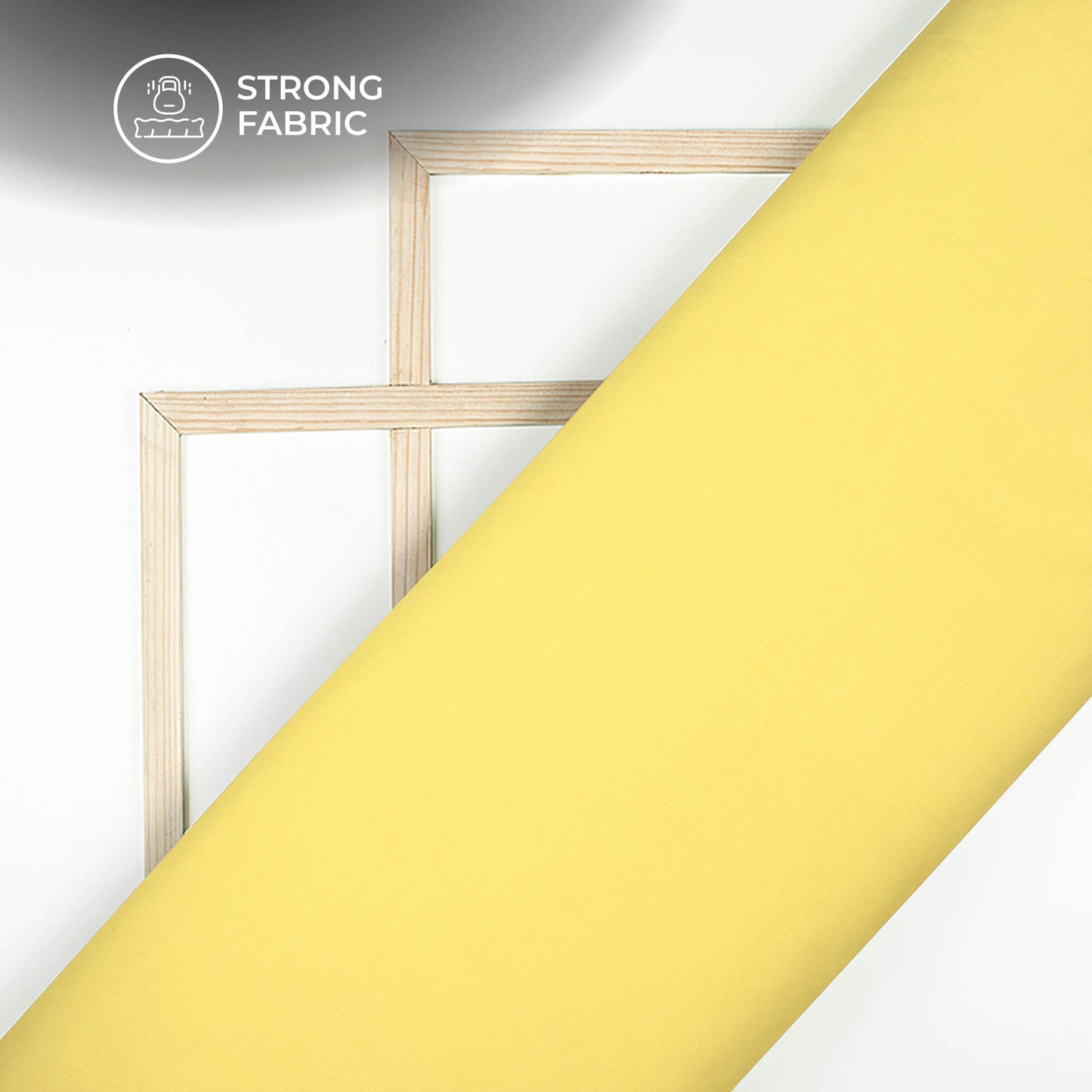 Cadmium Yellow Plain Blend Cotton Slub Fabric