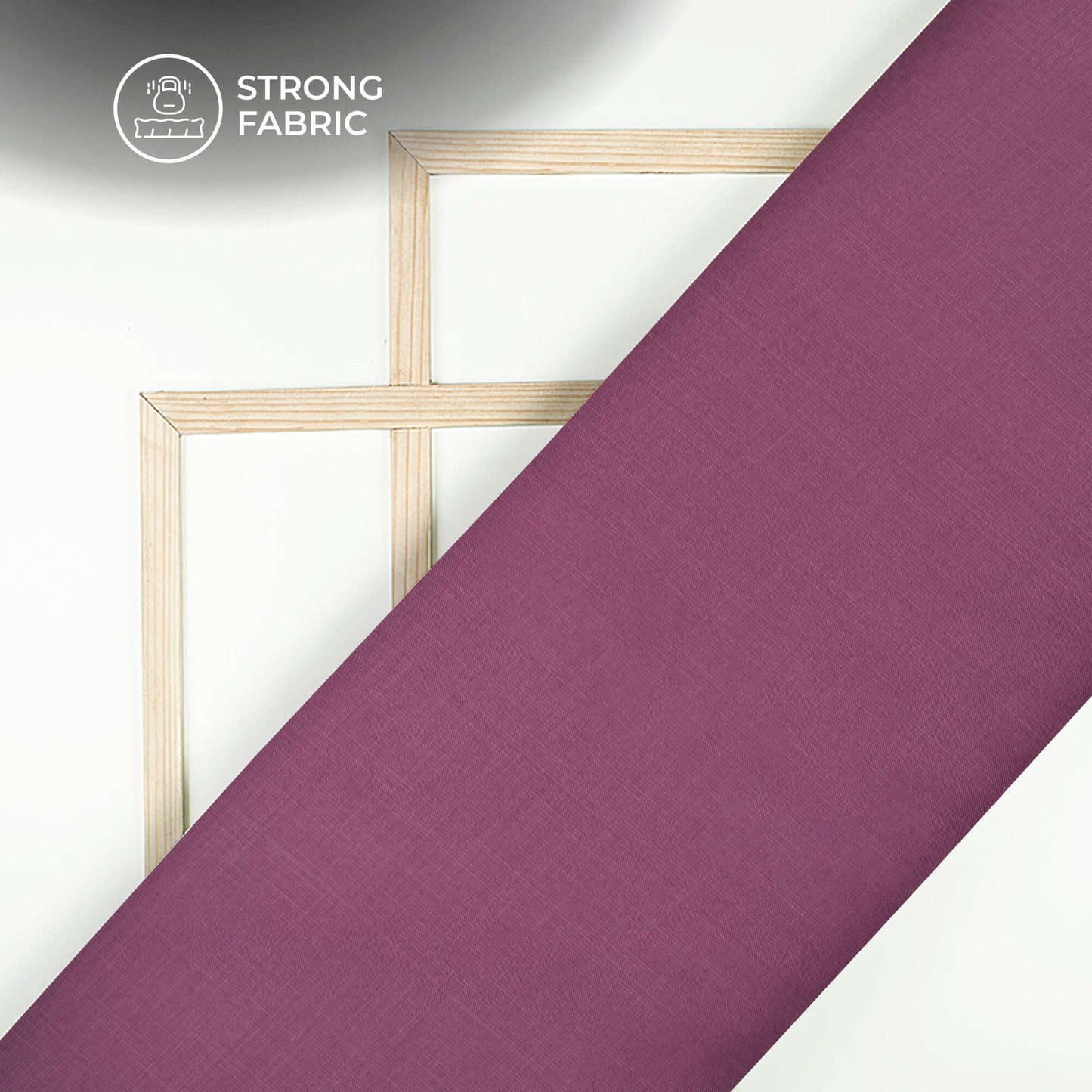 Lilac Purple Plain Blend Cotton Slub Fabric