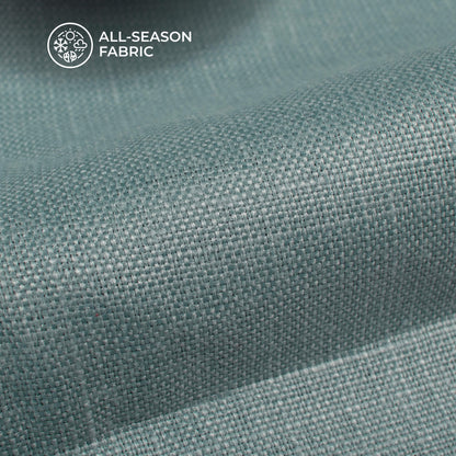 Cloud Grey Plain Blend Cotton Slub Fabric