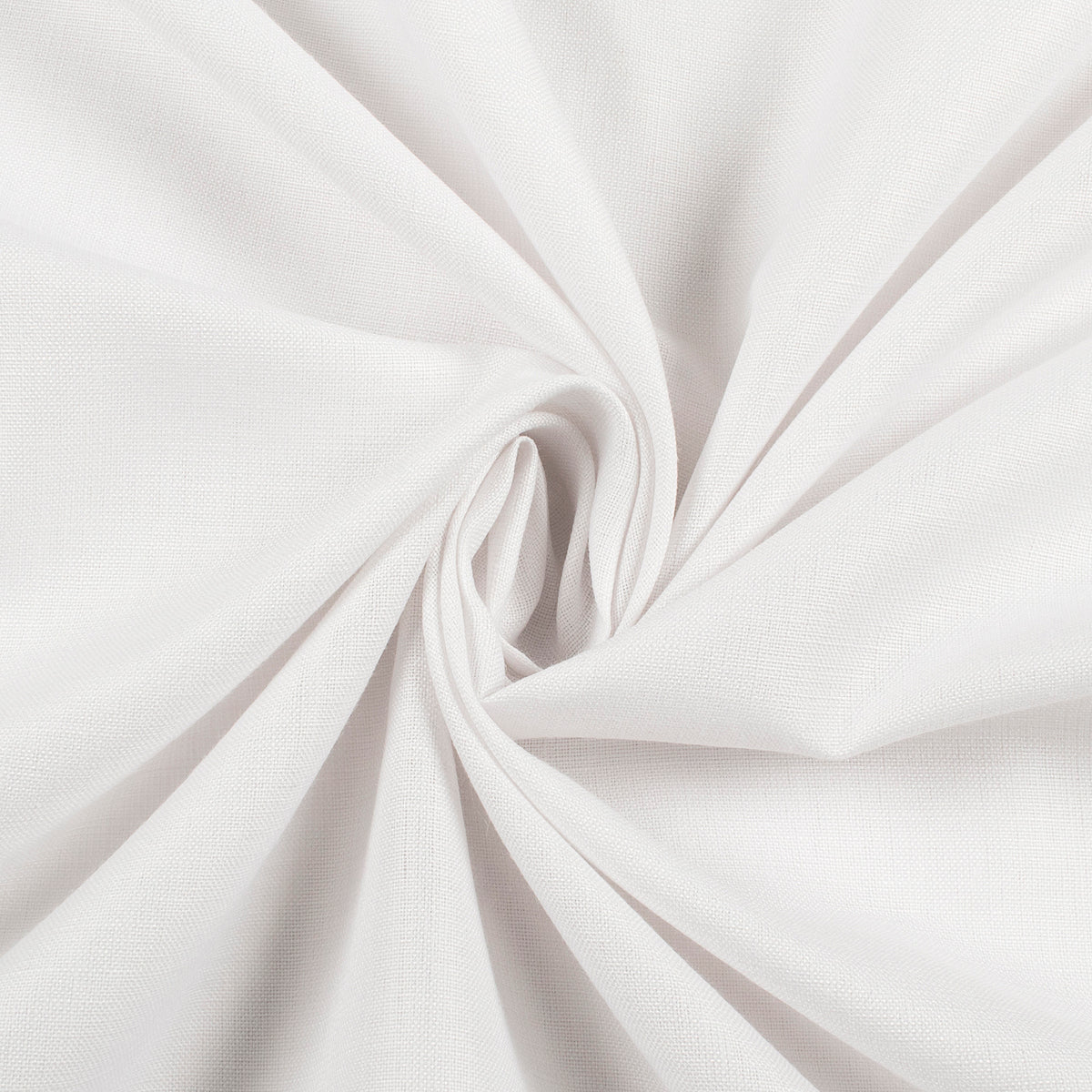 White Plain Blend Cotton Slub Fabric