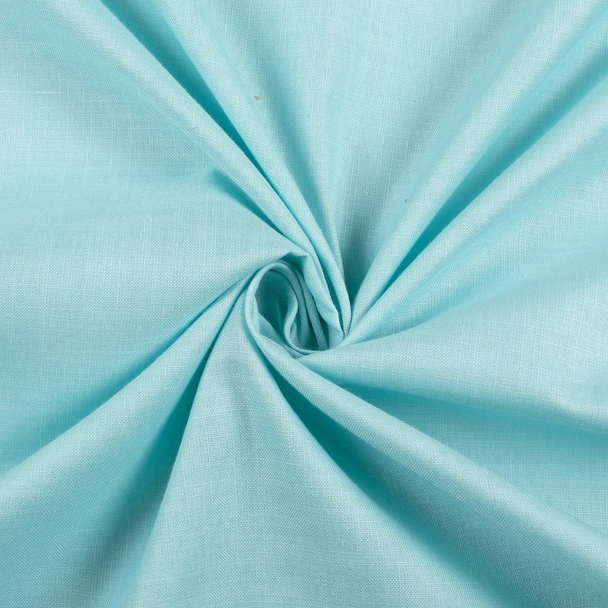 Sky Blue Plain Blend Cotton Slub Fabric