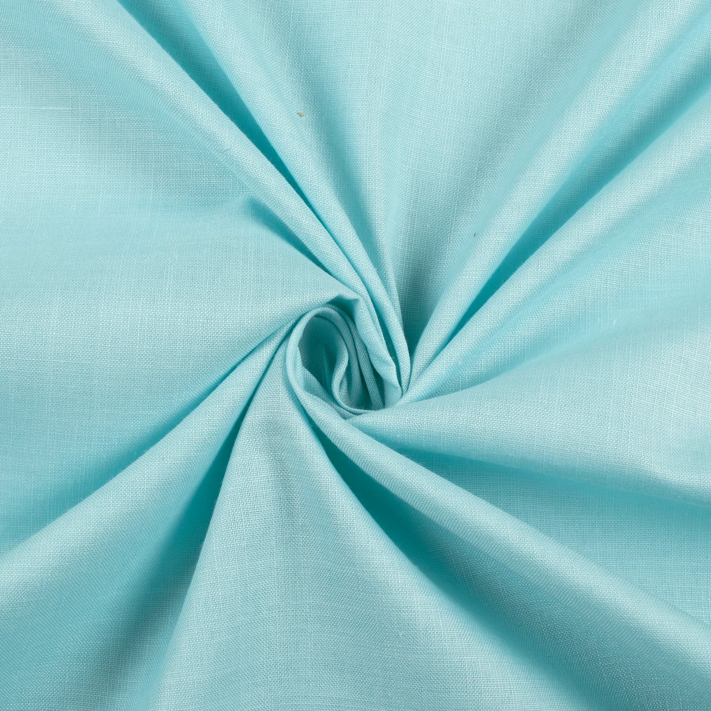 Skye Blue Plain Blend Cotton Slub Fabric