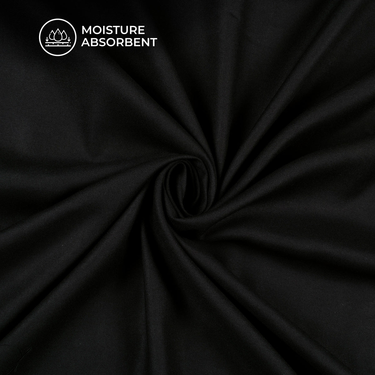 Black Plain Viscose Rayon Fabric