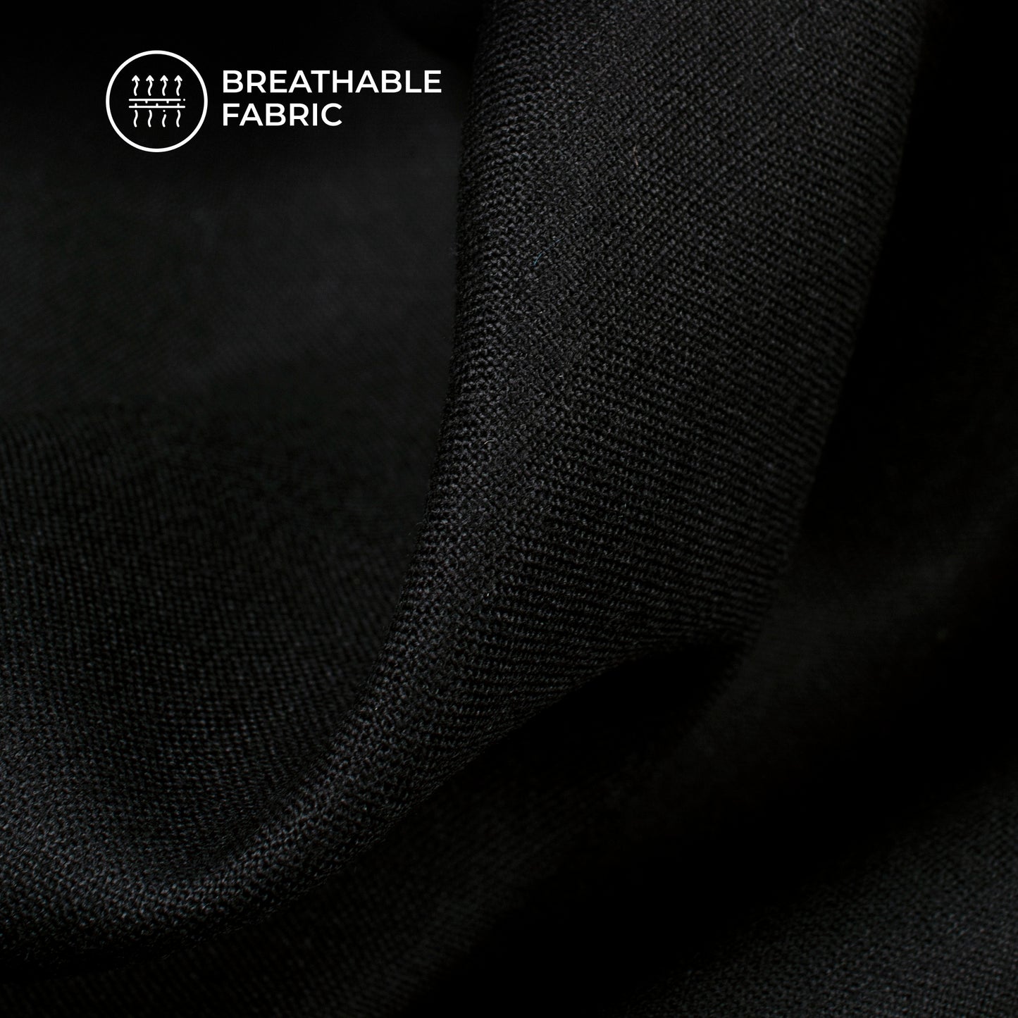 Black Plain Viscose Rayon Fabric