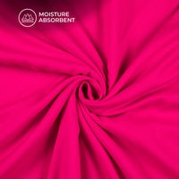 Bright Pink Plain Viscose Rayon Fabric