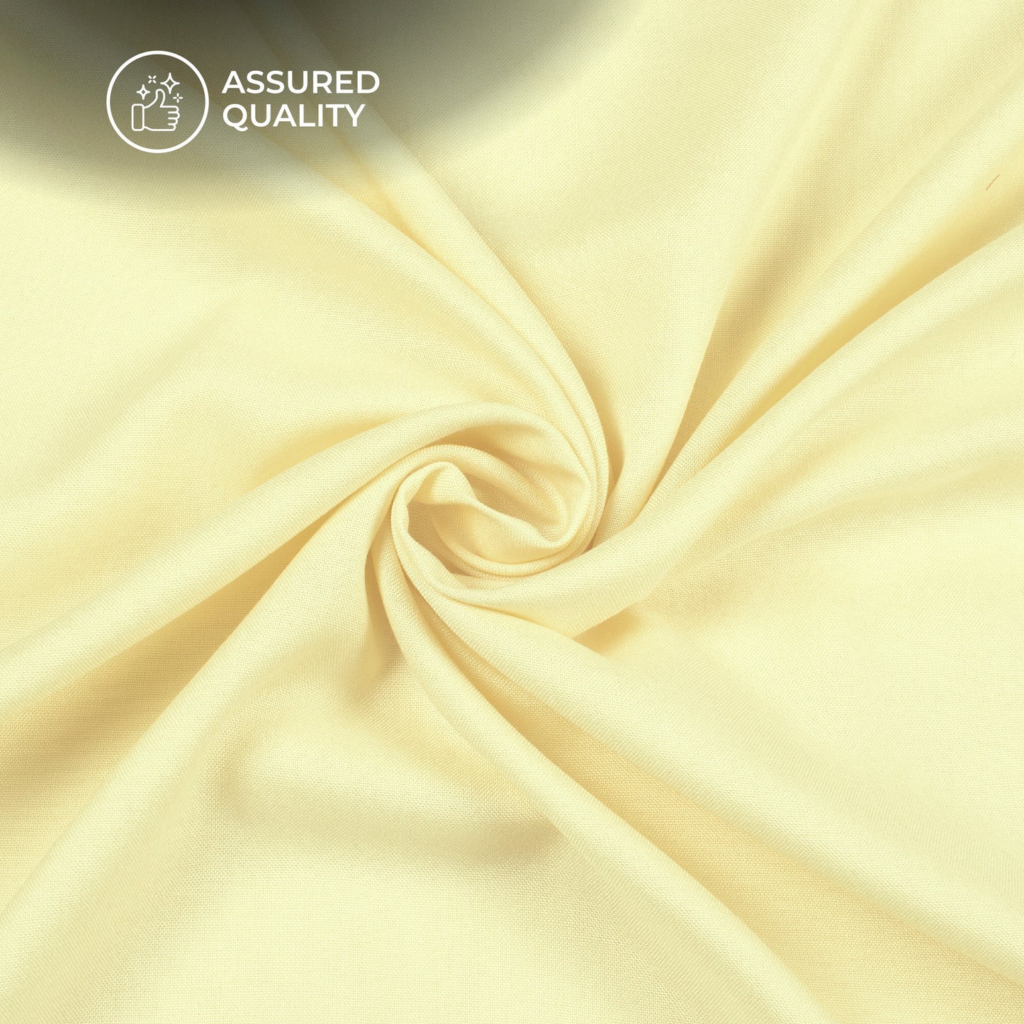 Cream Plain Viscose Rayon Fabric