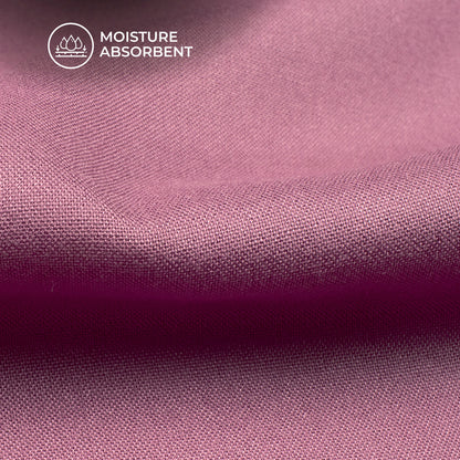 Plum Purple Plain Viscose Rayon Fabric
