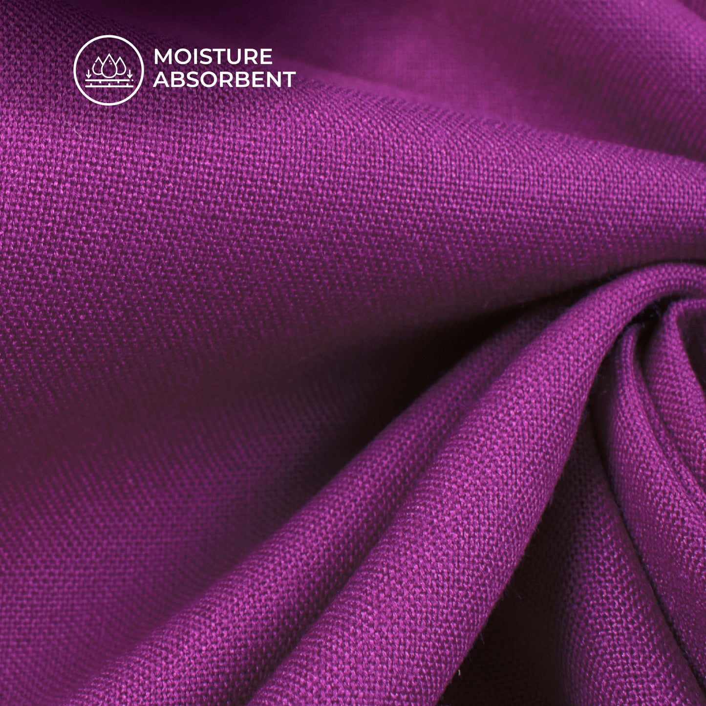 Dark Purple Plain Viscose Rayon Fabric