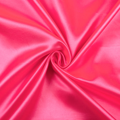 Magenta Pink Plain Neon Ultra Satin Fabric