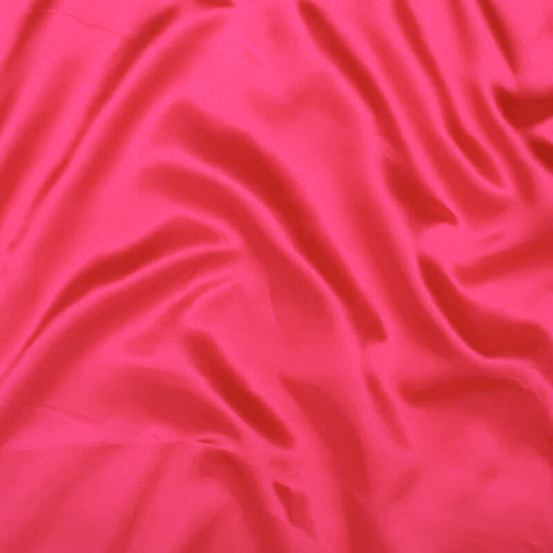 Dark Pink Plain Neon Ultra Satin Fabric