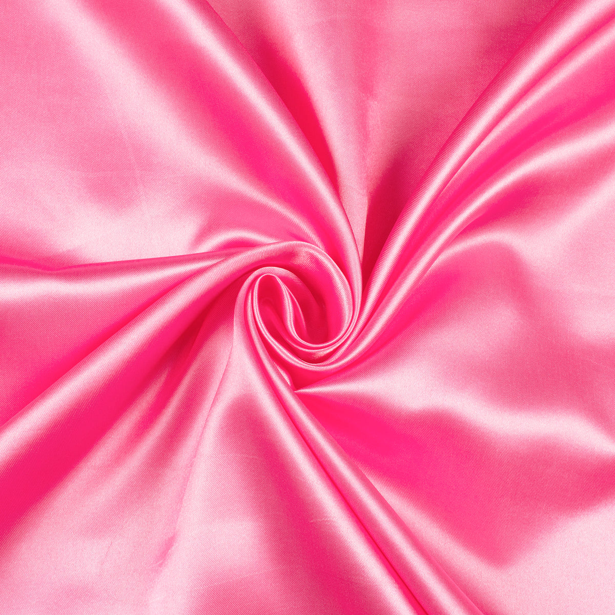 Flamingo Pink Plain Ultra Satin Fabric
