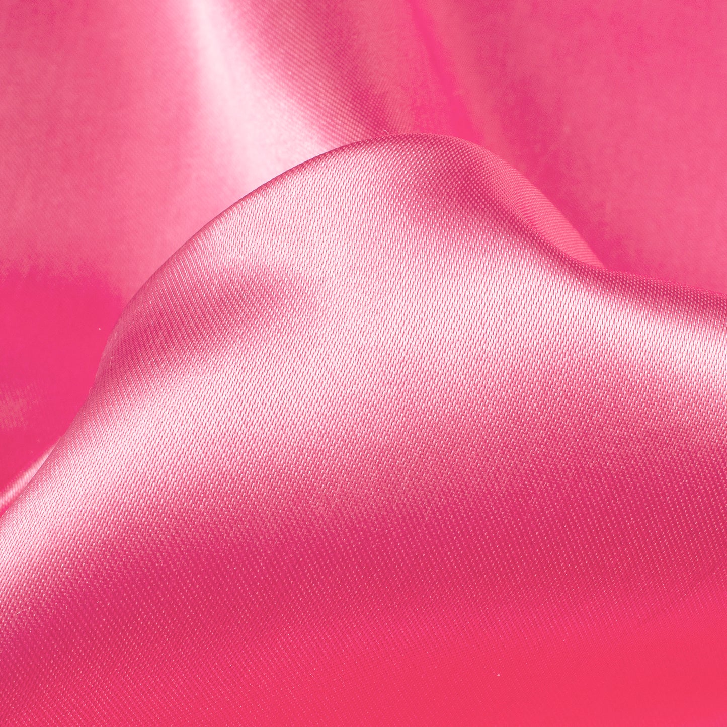 Flamingo Pink Plain Ultra Satin Fabric
