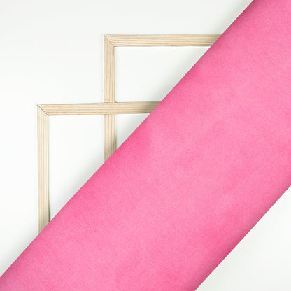 Flamingo Pink Plain Ultra Satin Fabric