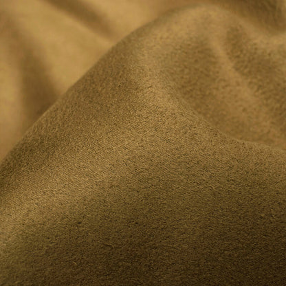 Coffee Brown Plain Suede Fabric (Width 58 Inches)