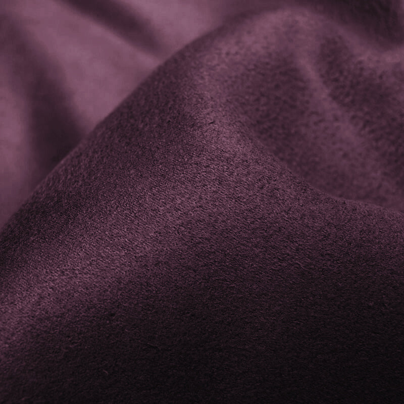 Wine Purple Plain Suede Fabric (Width 58 Inches)