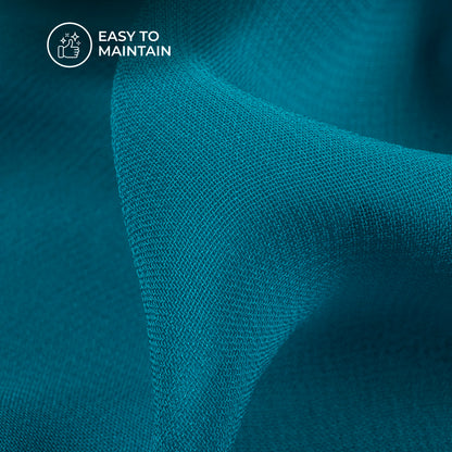 Cerulean Blue Plain Pure Georgette Fabric