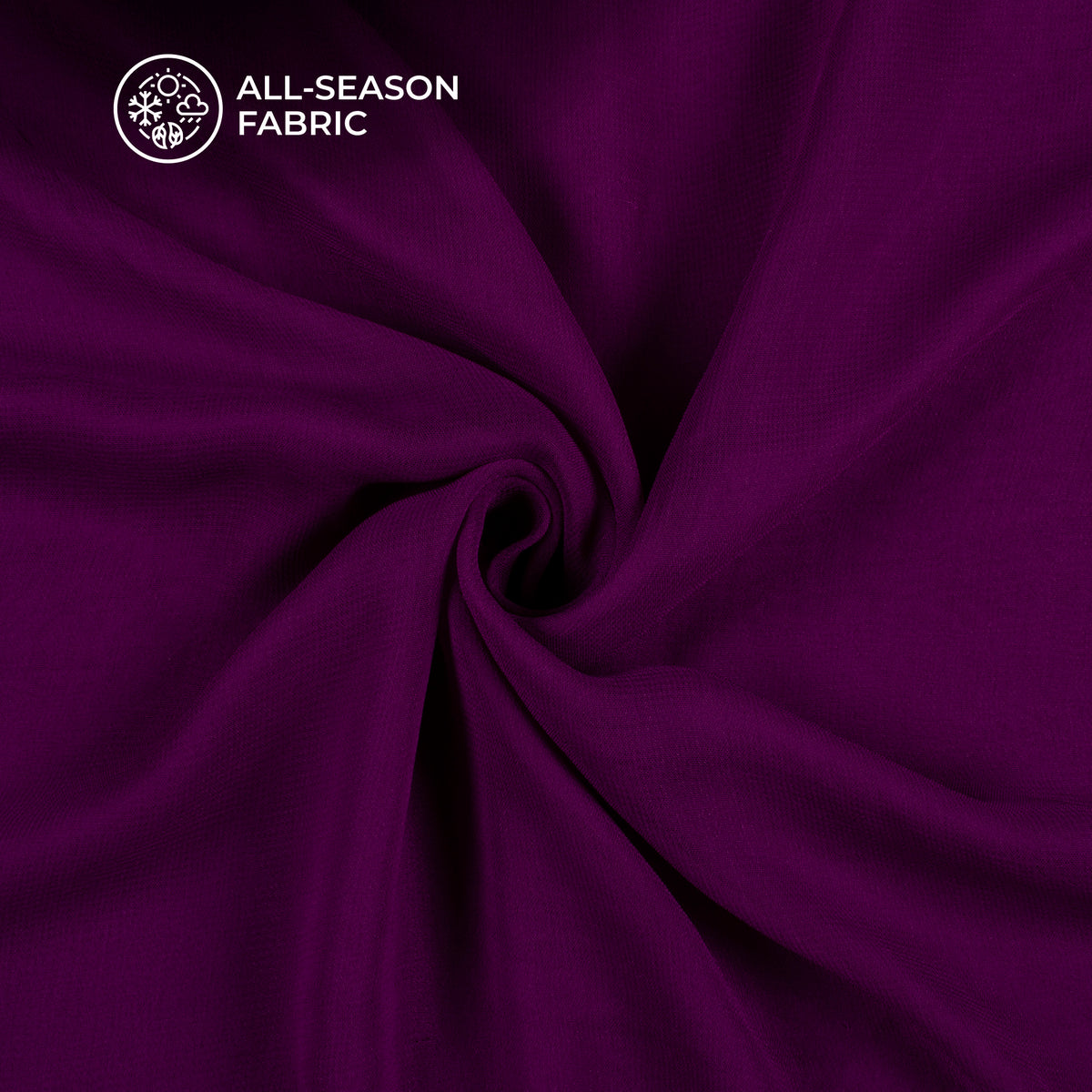 Violet Plain Pure Georgette Fabric
