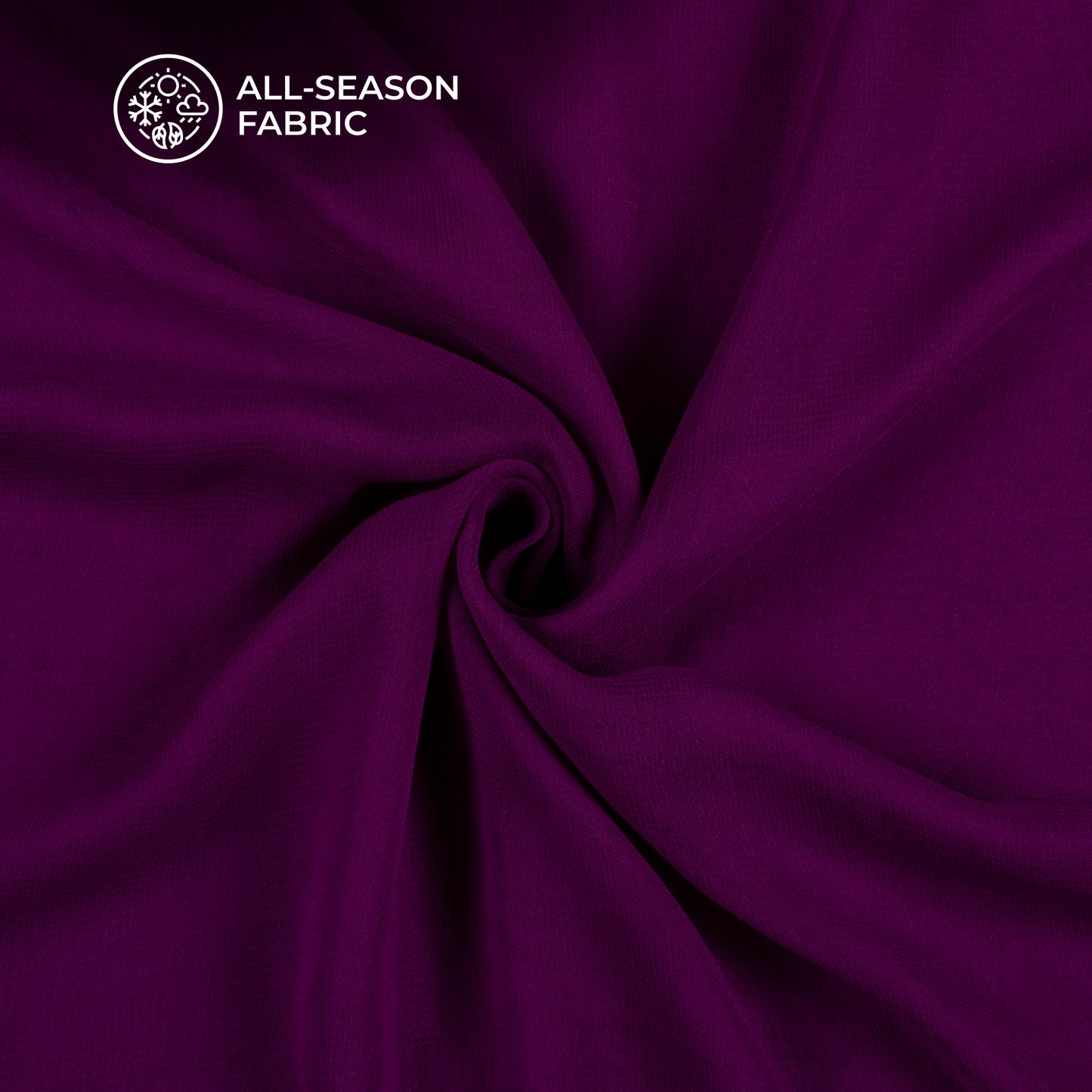 Violet Plain Pure Georgette Fabric