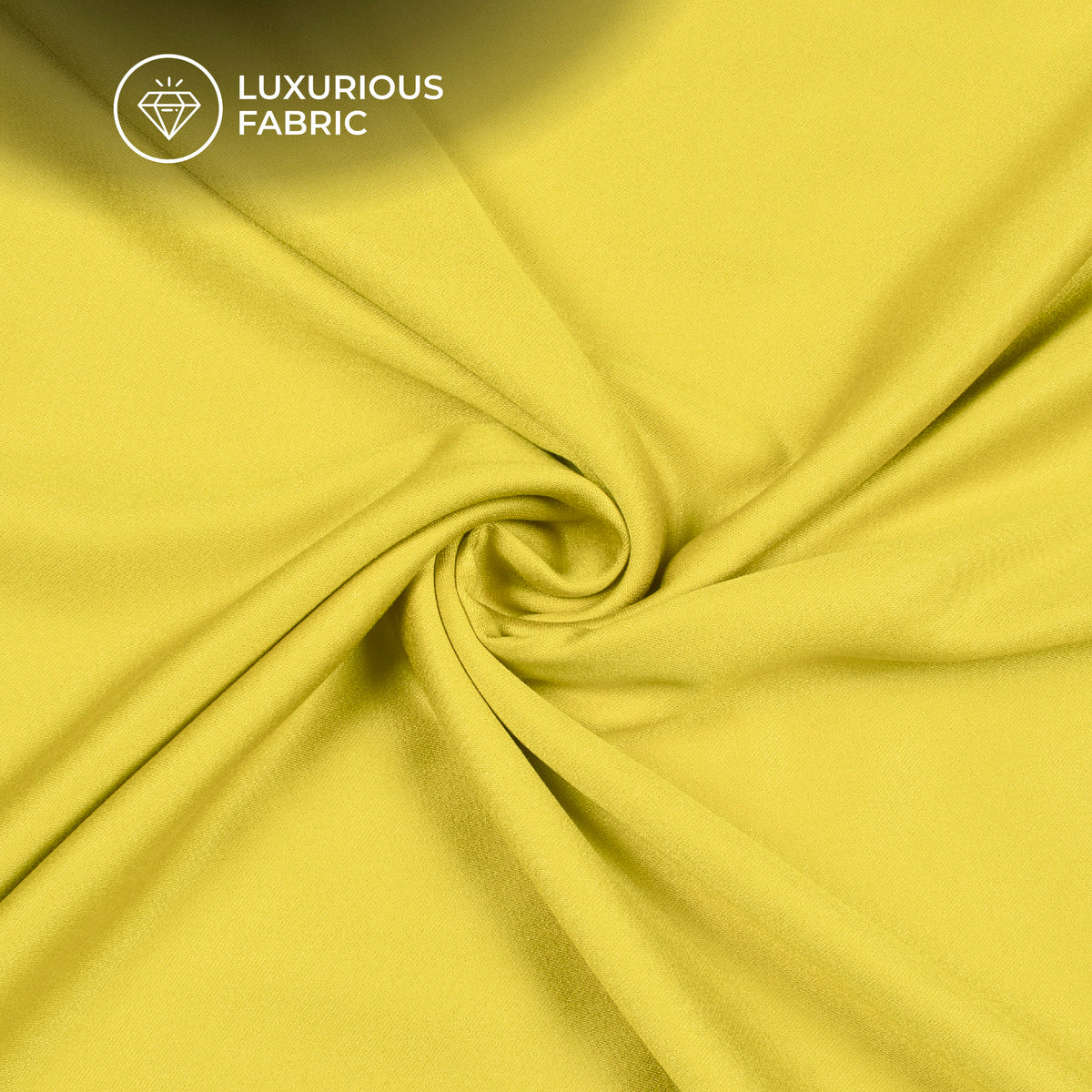 Munsell Yellow Plain Viscose Modal Silk Fabric