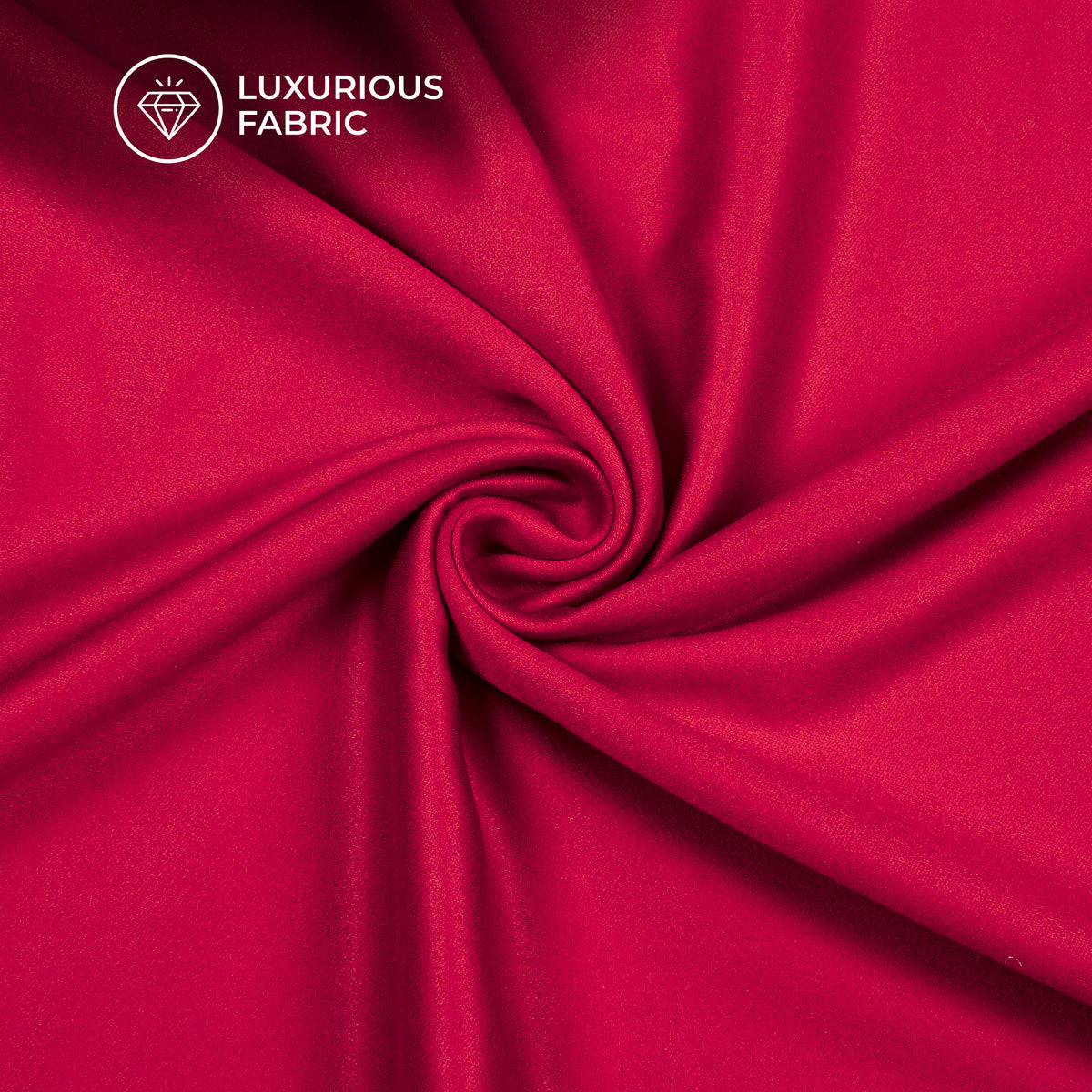 Red Plain Viscose Modal Silk Fabric