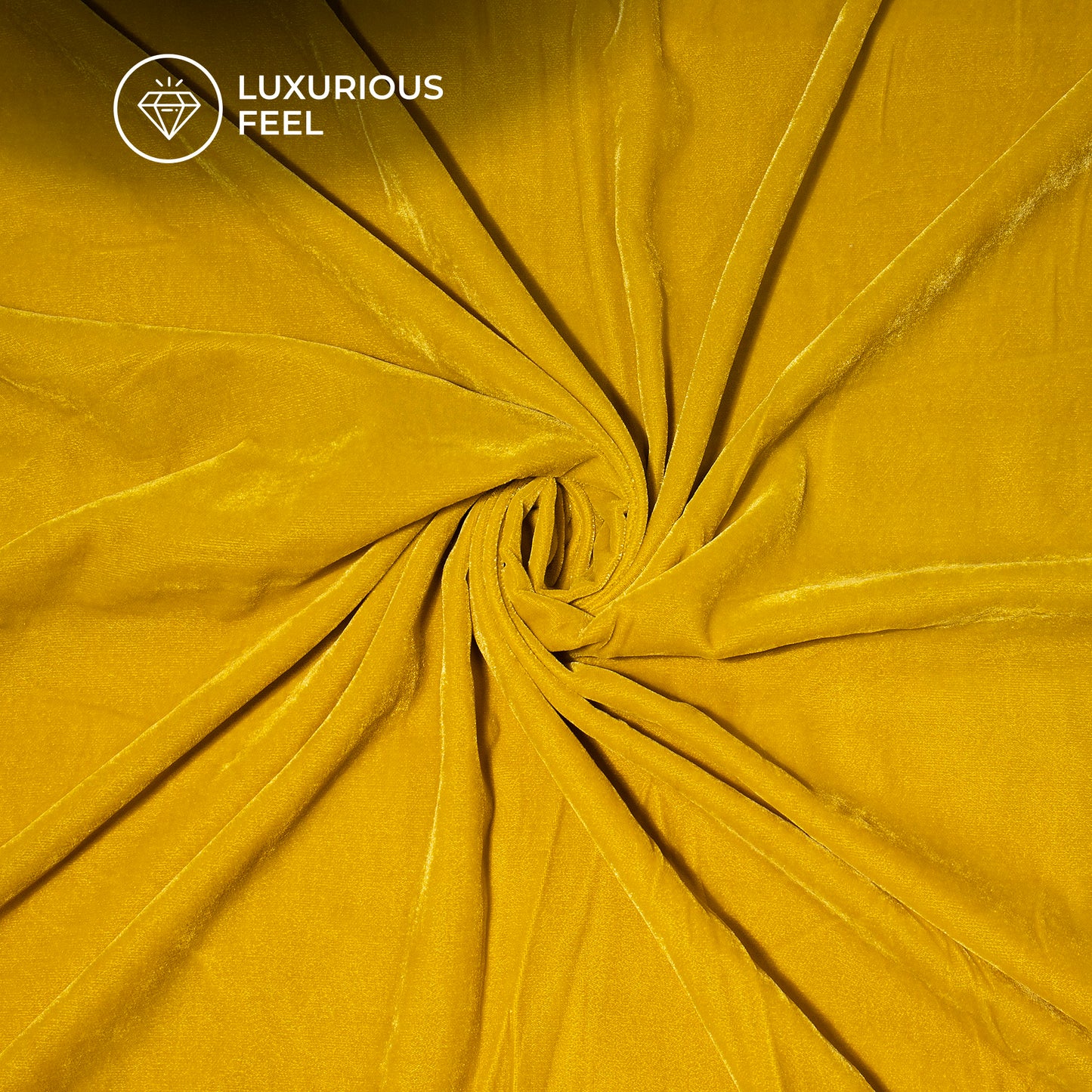 Tuscany Yellow Plain Export Quality Micro Velvet Fabric