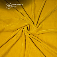 Tuscany Yellow Plain Export Quality Micro Velvet Fabric