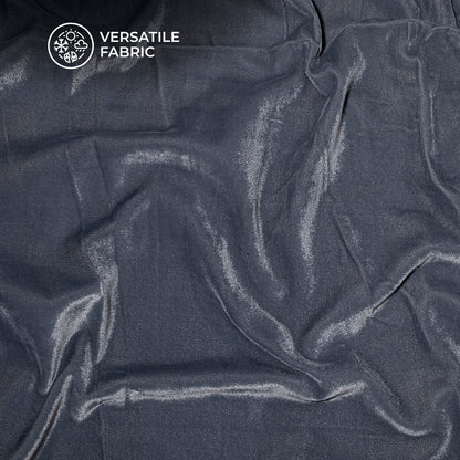 Pigeon Blue Plain Export Quality Micro Velvet Fabric