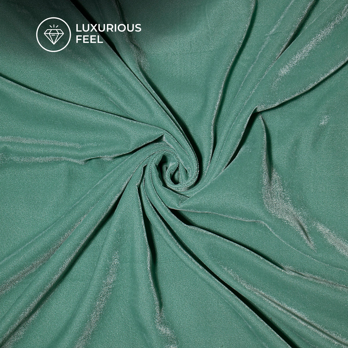 Jade Green Plain Export Quality Micro Velvet Fabric