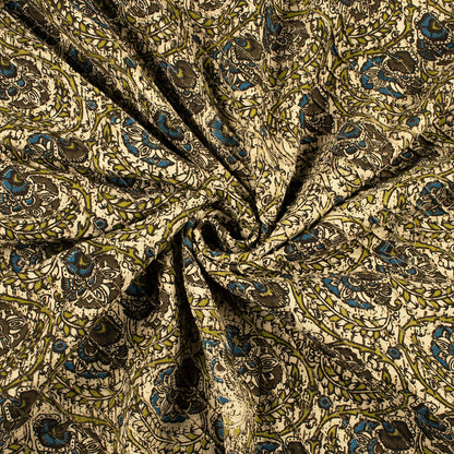 Exclusive Kalamkari Pin-Tucks Cotton Fabric