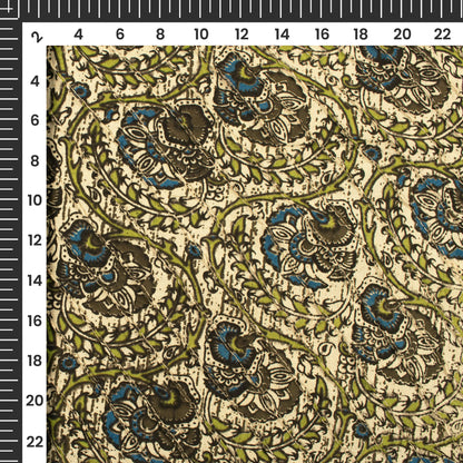Exclusive Kalamkari Pin-Tucks Cotton Fabric